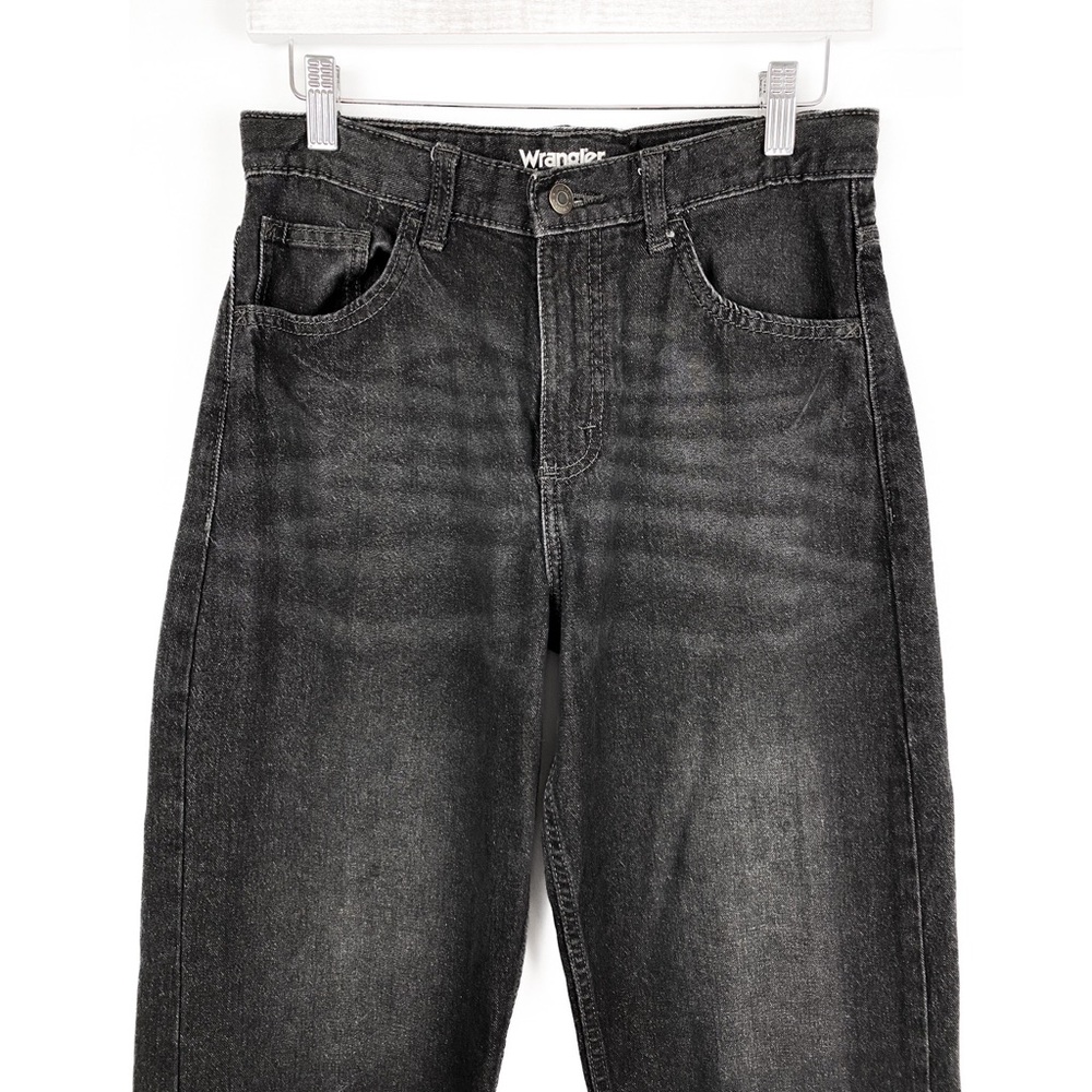 Wrangler High Rise Loose Baggy Fit Jeans, Black Denim Wash - Size 28 - Picture 6 of 12